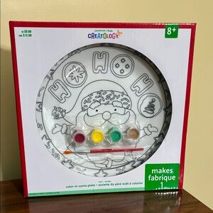 Creatology - COLOR-IN 9” SANTA PLATE